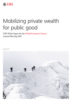 Mobilizing private wealth for public good