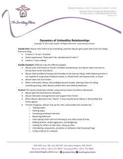 Dynamics of Unhealthy Relationships