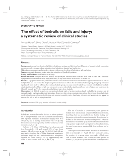The effect of bedrails on falls and injury: a