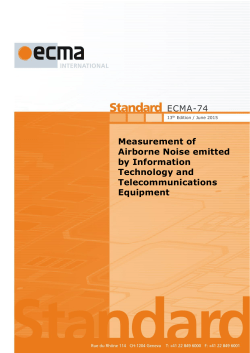 Final draft ECMA-74 13th edition