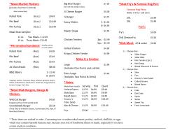 Print Menu &ndash; Buena Vista