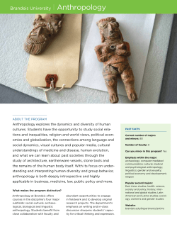 brandeis university Anthropology
