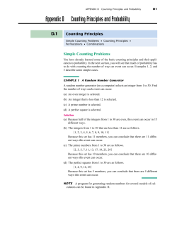 D.1 Counting Principles