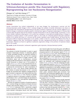 The Evolution of Aerobic Fermentation in