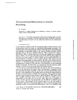 Nonsymmetrical Bifurcations in Arterial Branching