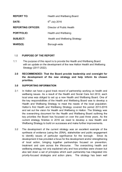 Health and Wellb - Halton Borough Council