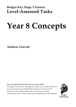 Year 8 Concepts - School