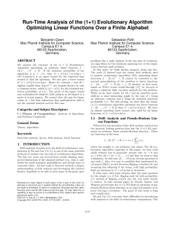 Run-Time Analysis of the (1+1) Evolutionary Algorithm Optimizing