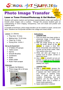 Photo Image Transfer - Flying Arts Alliance
