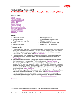 Propylene Glycol n-Butyl Ether