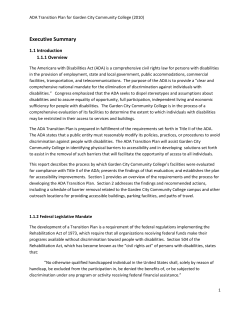 Executive Summary - Garden City Community College