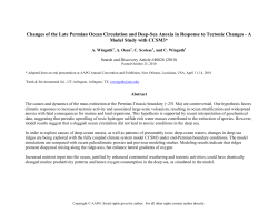 Changes of the Late Permian Ocean Circulation and Deep