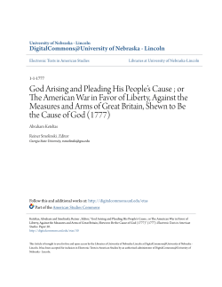 God Arising and Pleading His People`s Cause
