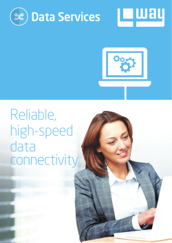 Reliable, high-speed data connectivity