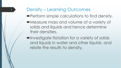 Density - Lawless Teaching