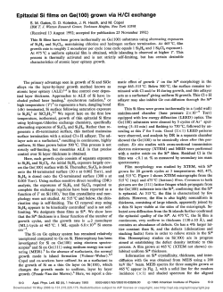 Epitaxial Si films on Ge(100) grown via H/Cl exchange