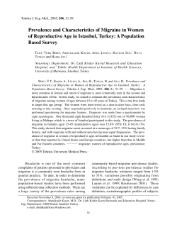 Prevalence and Characteristics of Migraine in