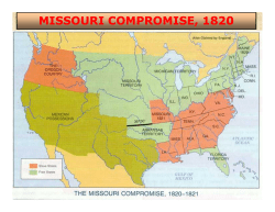 MISSOURI COMPROMISE, 1820