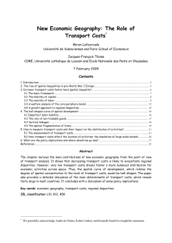 Economic Geography: What is it about and