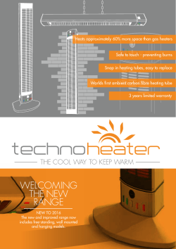 Techno Heater Leaflet