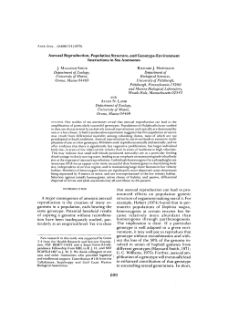 Asexual Reproduction, Population Structure, and Genotype