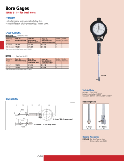 Bore Gages - Mitutoyo.com