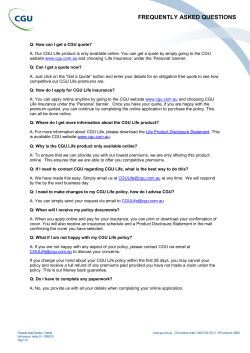 frequently asked questions