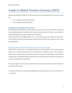 Guide to Global Position Systems (GPS)