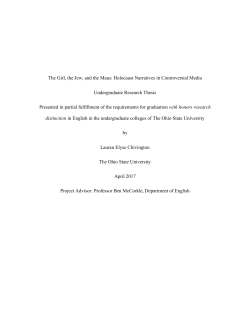 The Girl, the Jew, and the Maus: Holocaust Narratives in