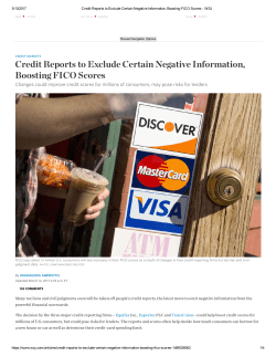 Credit Reports to Exclude Certain Negative Information, Boosting