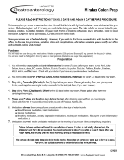 Miralax Colon Prep
