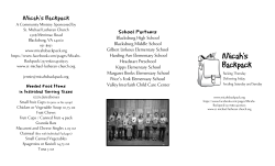 Micah`s Backpack List of Partners