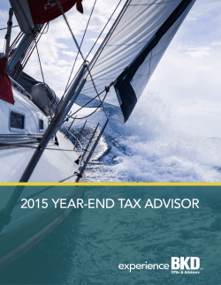 2015 year-end tax advisor
