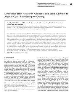 Differential Brain Activity in Alcoholics and Social Drinkers to Alcohol