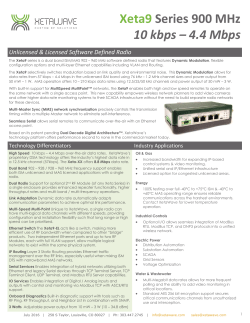 Xeta9 Series 900 MHz 10 kbps &ndash; 4.4 Mbps