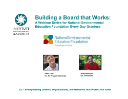 Building a Board that Works - Alliance for Nevada Nonprofits