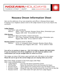 Nozawa Onsen Info Pack