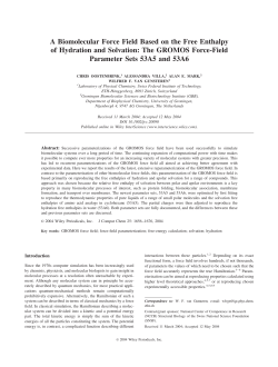 A biomolecular force field based
