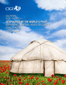 geopolitics at the world`s pivot exploring central asia`s security