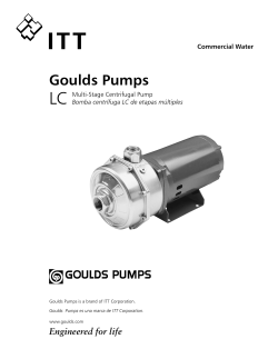 Goulds Pumps - Blumenauer Pumps