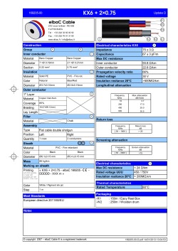 169205-00: KX6 + 2x0.75 cable video surveillance