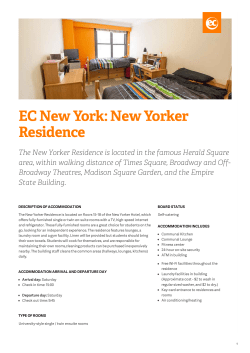 EC New York: New Yorker Residence