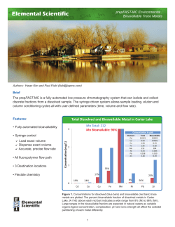 Bioavailable Trace Metals
