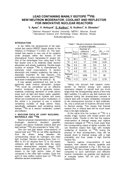 LEAD CONTAINING MAINLY ISOTOPE PB: NEW NEUTRON