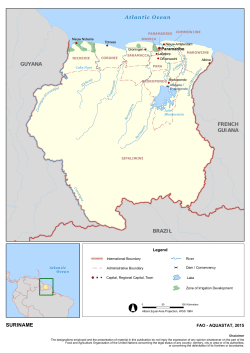PUBLIC LA SURIN SURINAME Atlantic Ocean GUYANA FRENCH