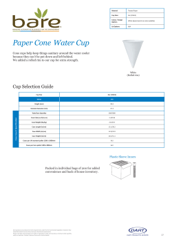 Paper Cone Water Cup - Dart Products Europe