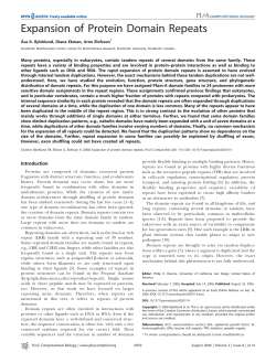 Expansion of Protein Domain Repeats