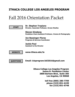Fall 2016 Orientation Packet