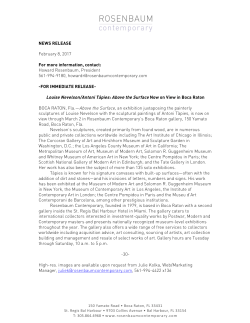 Louise Nevelson/Antoni T&agrave;pies