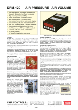 DPM-120 data sheet